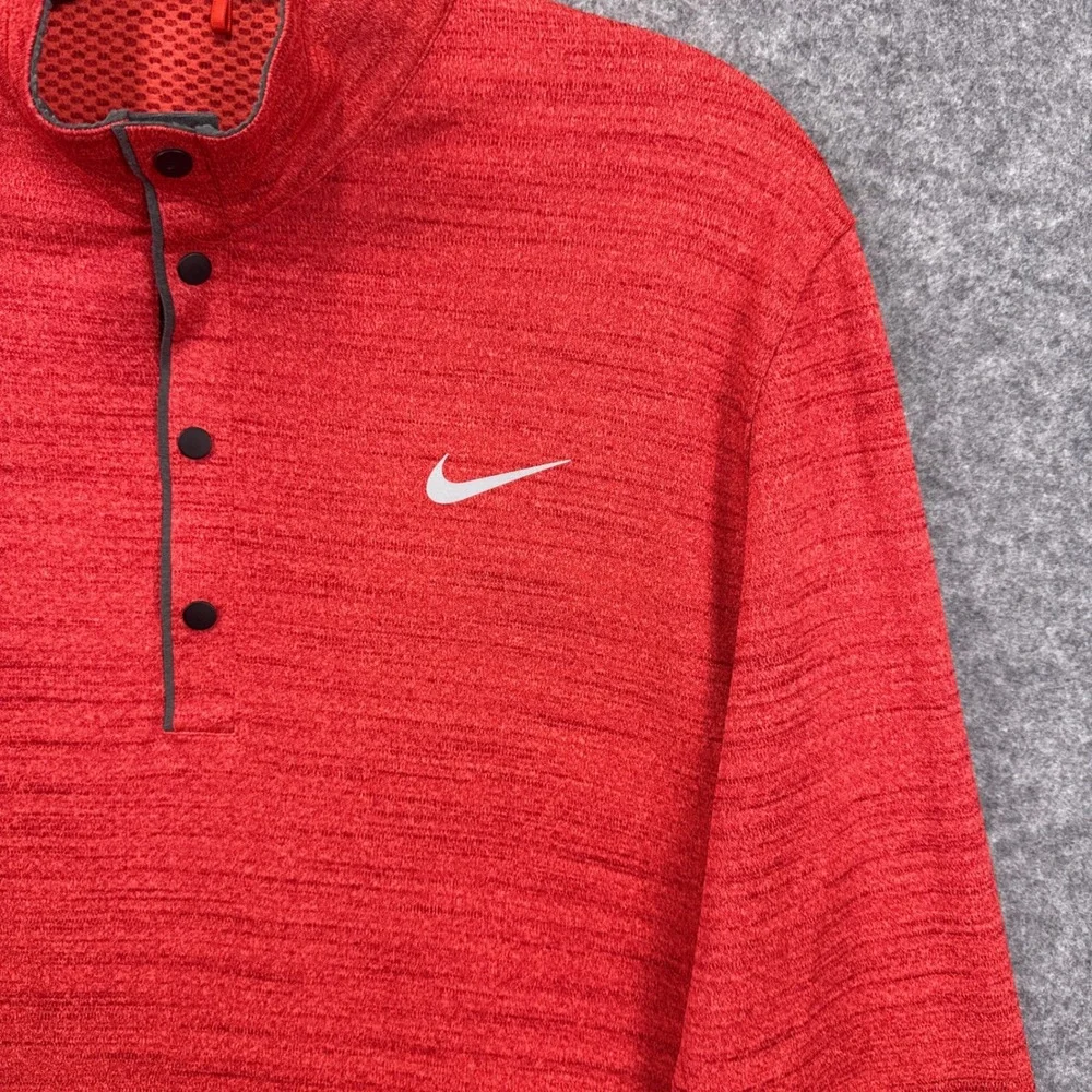 Nike Houston Cougars Pullover Tiger Woods Space Dye Dri-FIT Quarter Snap Mens M